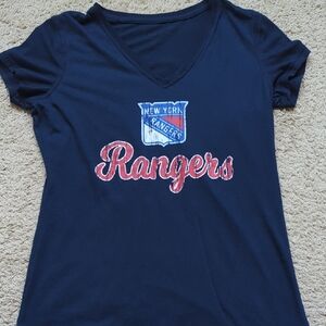 NHL Navy Blue Rangers Women's Tee